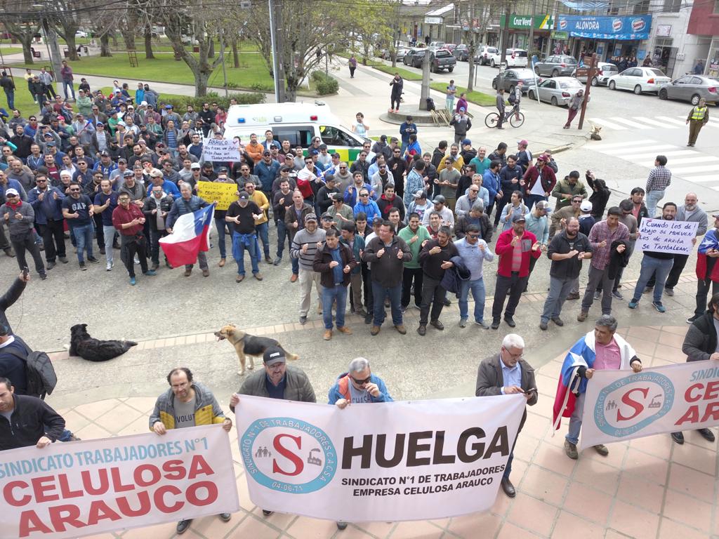 Sindicato de Trabajadores de Arauco suspende la huelga y vuelve a negociar con la empresa