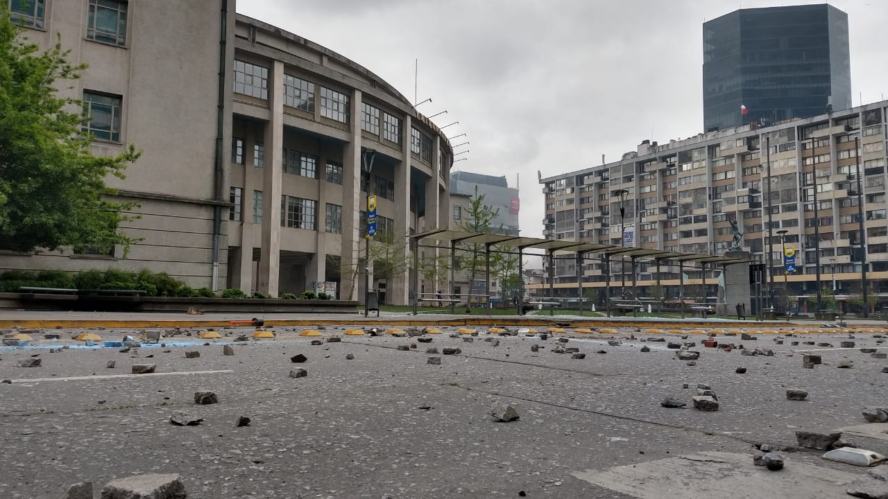 Las imágenes que dejó el día de furia en Concepción