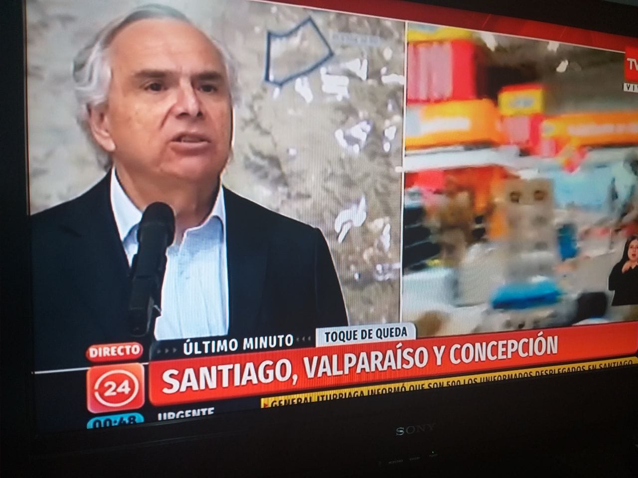 Decretan toque de queda para la Provincia de Concepción