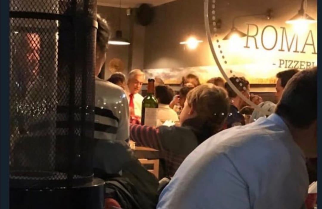 Presidente Piñera pasó a celebrar cumpleaño de uno de sus nietos en medio de las protestas en Santiago