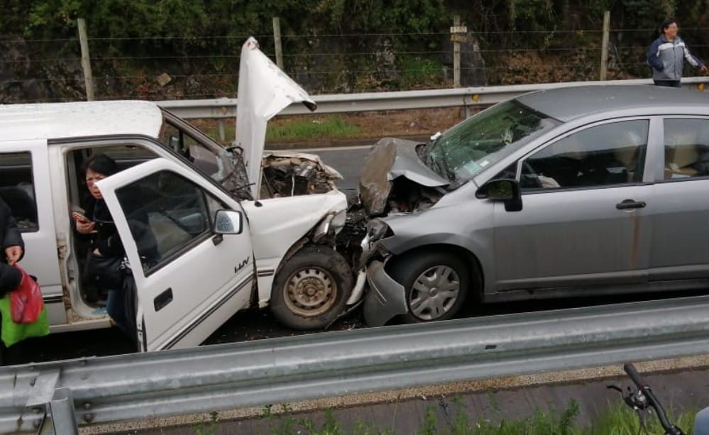 En riesgo vital queda conductor tras colisión frontal en ruta Chiguayante-Hualqui