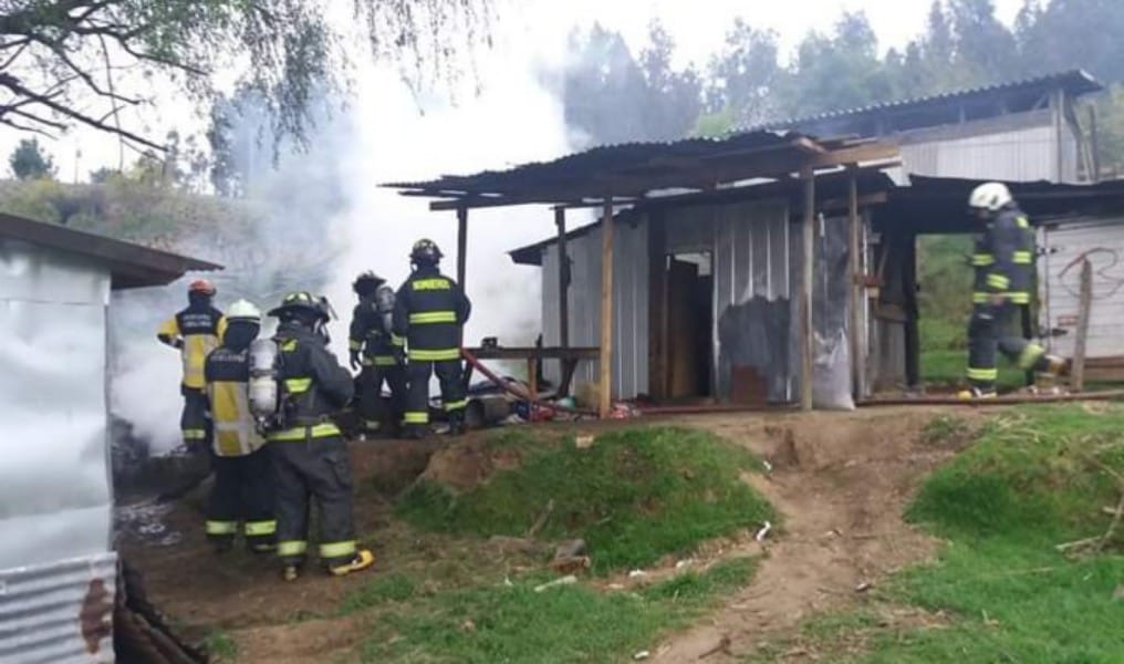 Adulto mayor muere calcinado producto de incendio que consumió su mediagua