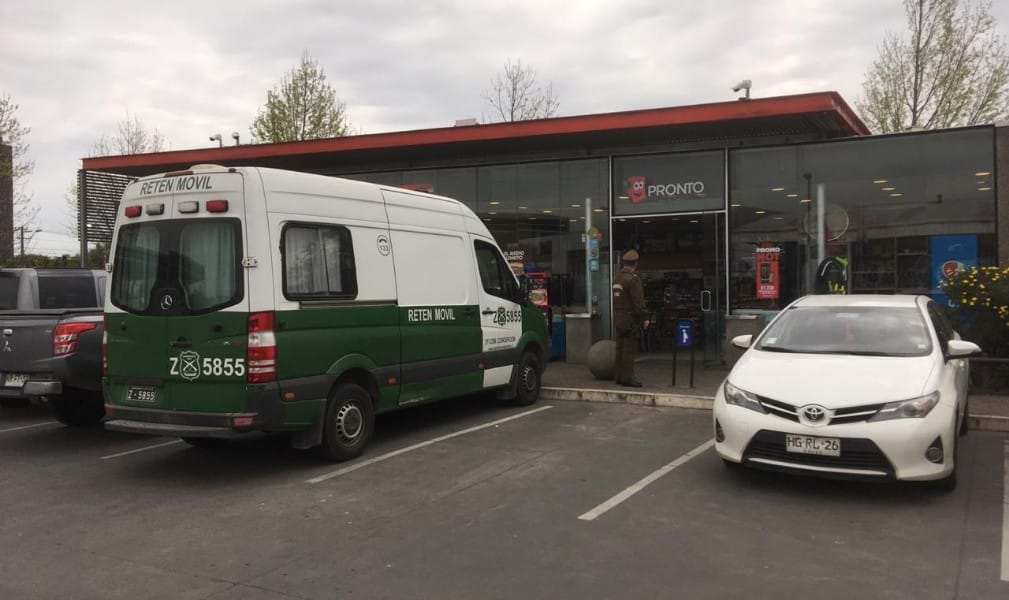 Violento robo afecta a local Pronto Copec de Paicaví en Concepción