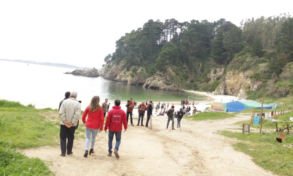 Oficializan acceso gratuito a paradisíaca playa Ramuntcho en Hualpén