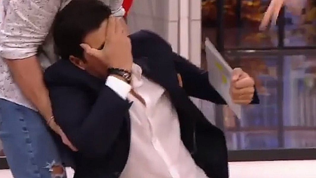 Rafael Araneda protagoniza aparatoso ‘desmayo’ en pleno programa en Miami
