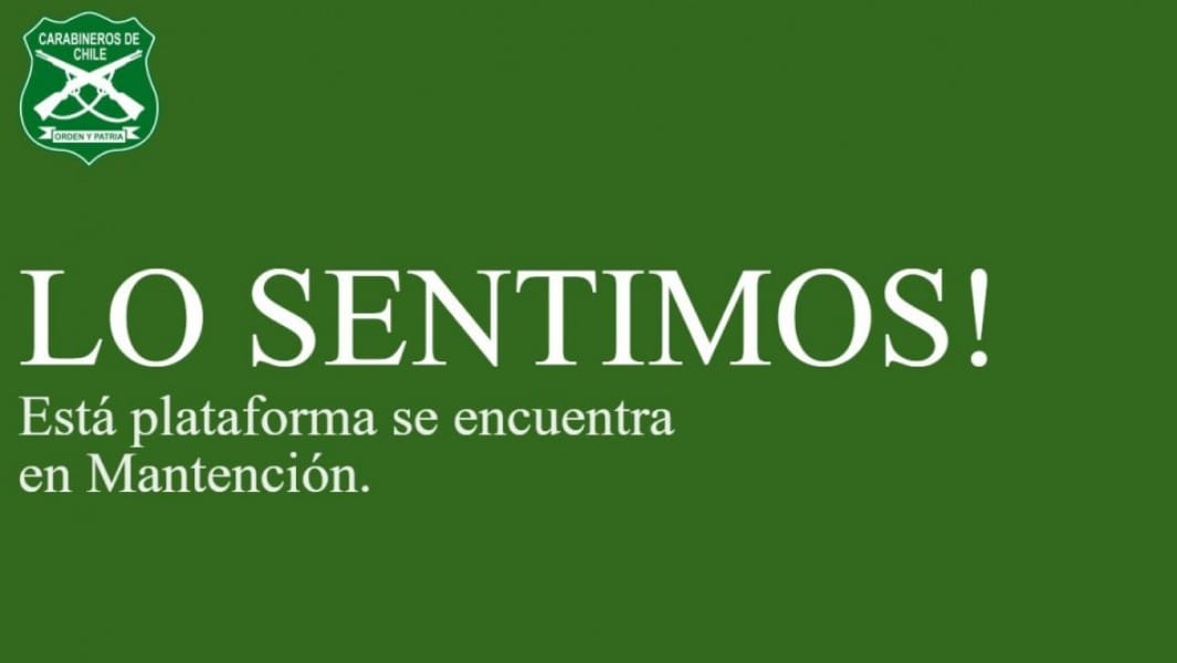 Carabineros baja su sitio web por posible hackeo y filtración de datos