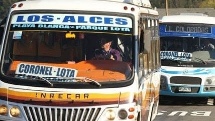 Conductores de buses Coronel-Lota realizan  paro total este miércoles
