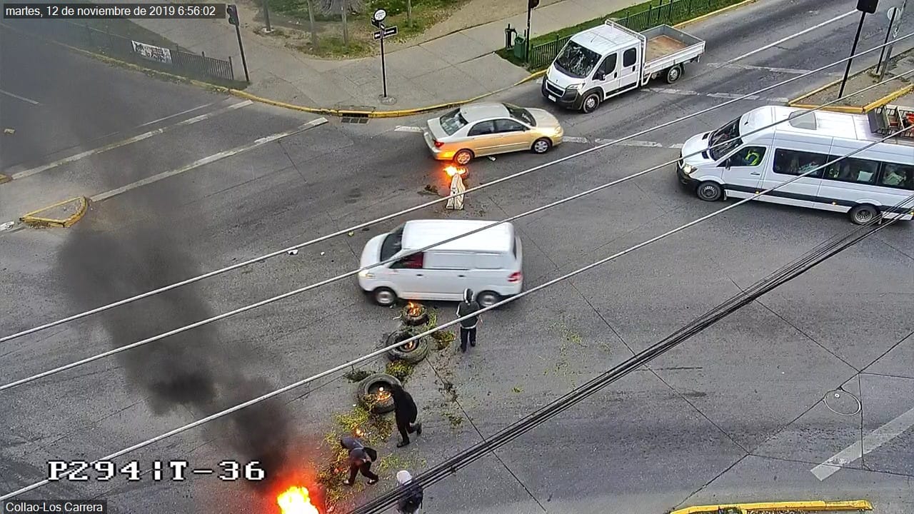 Los puntos con barricadas que marcan el inicio de la jornada de Paro Nacional en el Gran Concepción