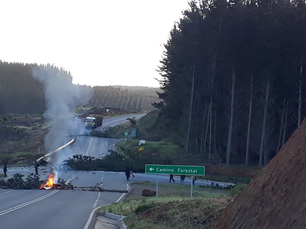 Biobío amanece con rutas cortadas por barricadas en jornada de paro nacional