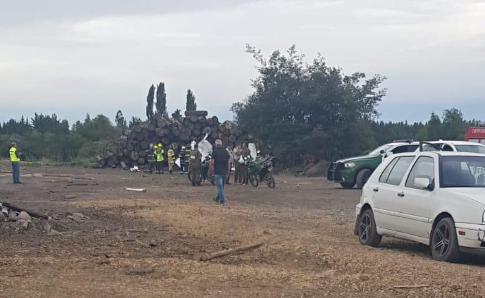 Avioneta capotó en las cercanías de Cabrero