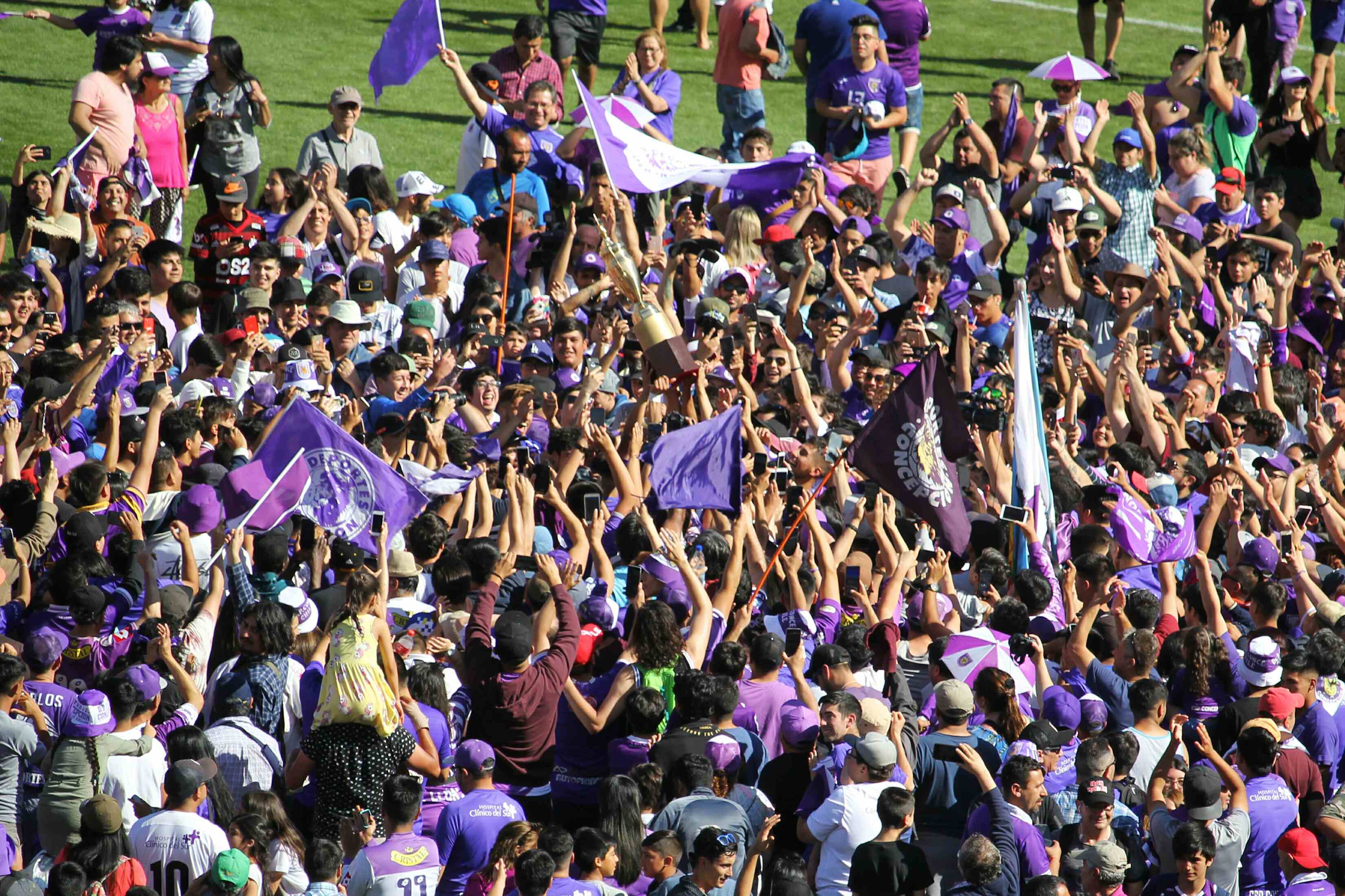 Miles en la cancha: así fue el festejo del ascenso de Deportes Concepción