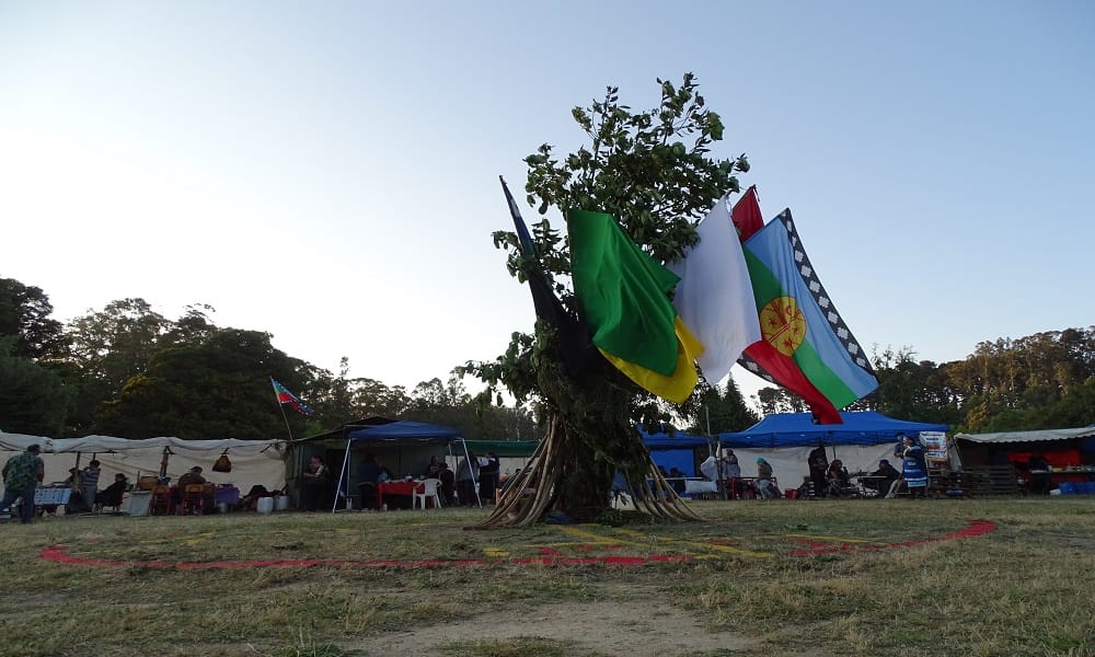 Instalan nuevo Rehue tras ataque que destruyó sitio sagrado mapuche en San Pedro de la Paz