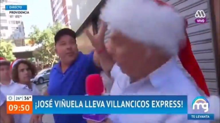 Intentan agredir a José Miguel Viñuela en medio de despacho en directo