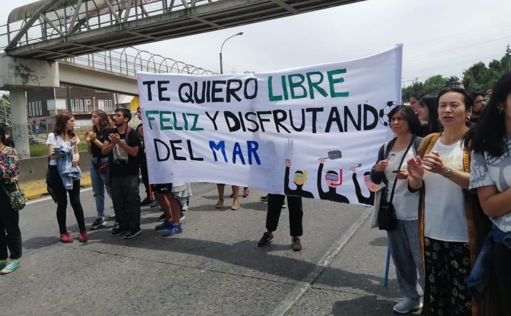 Familiares reclaman inocencia de estudiante de Biología Marina encarcelada por saqueos en Concepción