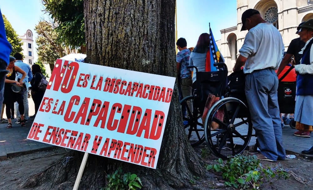 Personas con discapacidad de Concepción exigen ser incluídos en nueva Constitución
