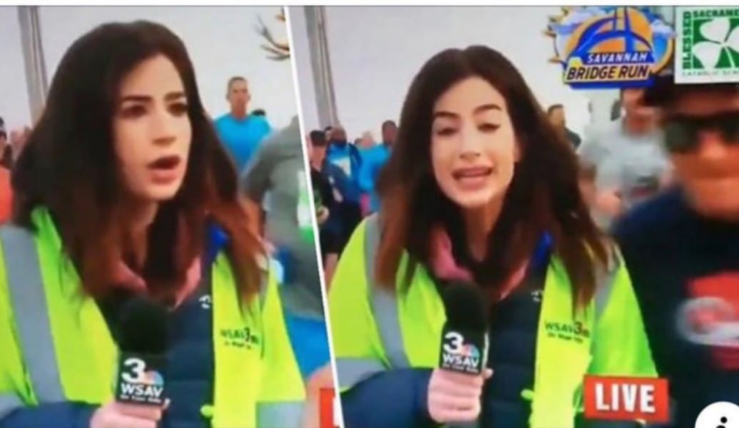 Indignación mundial: Corredor tocó el trasero de periodista cuando despachaba en vivo
