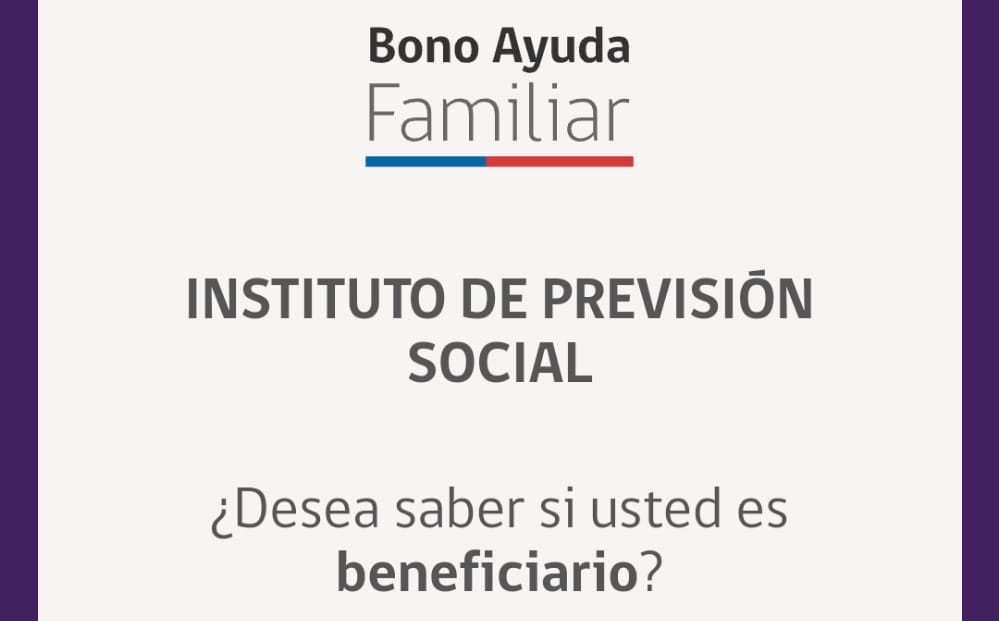 Bono de Ayuda Familiar: Revisa aquí con tu RUT si te corresponde el beneficio