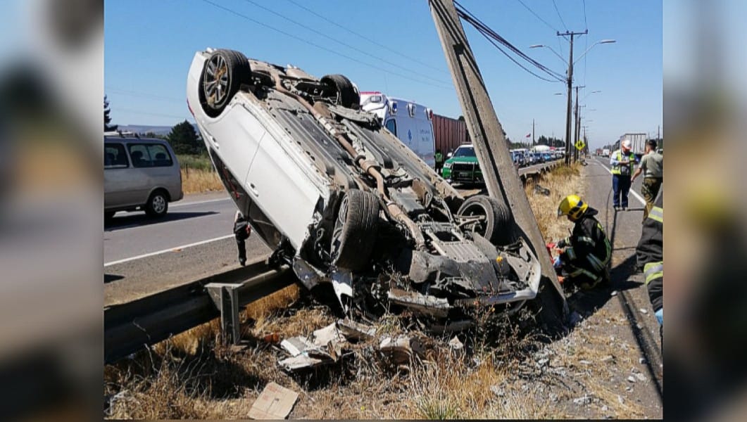 Al menos 5 personas resultaron lesionadas tras violento accidente en la Ruta 160 en Coronel