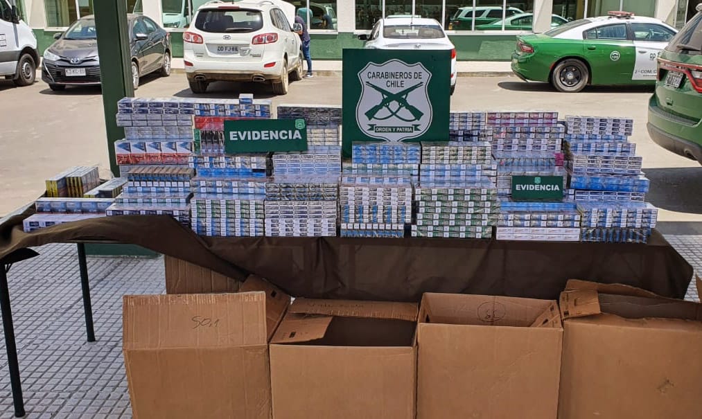 Con la ayuda de un dron detienen a 2 sujetos y recuperan $9 millones en mercadería en Concepción