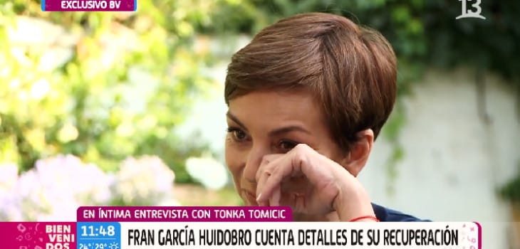 “Casi me morí”: Fran García-Huidobro reaparece en TV tras estar internada
