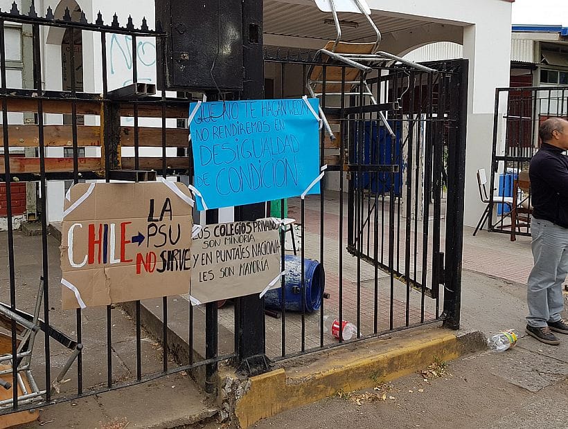 Liceo que será sede para la PSU fue atacado por desconocidos en Yumbel