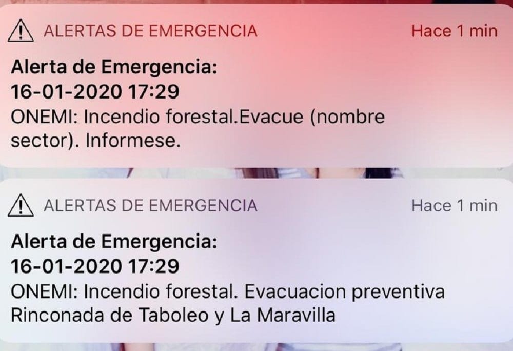 Onemi Biobío aprobó Sistema de Alerta de Emergencias vía mensajes de texto por incendios