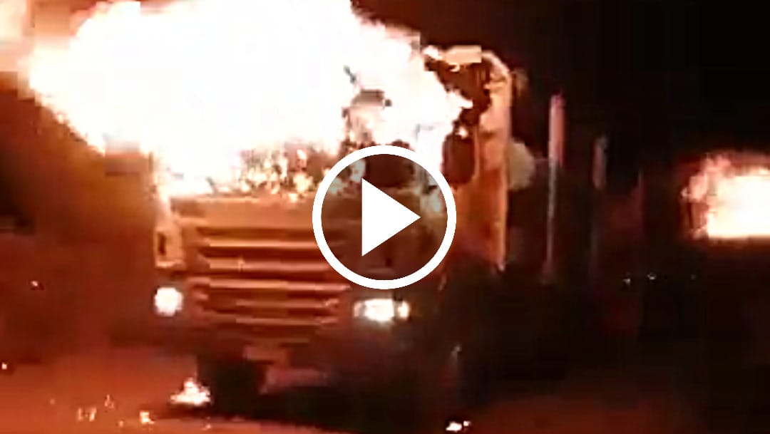 Ocho máquinas forestales terminaron quemadas en nuevo ataque incendiario en Lebu