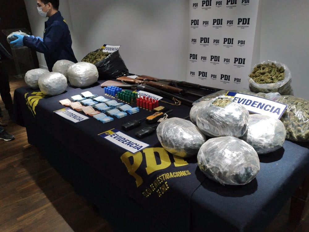 A días del REC 2020 incautan más de 40 kilos de marihuana que se iban a comercializar en Concepción