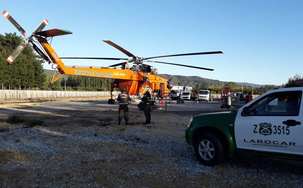 Condenan ataque incendiario a mega helicóptero en Santa Juana