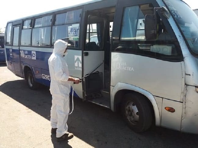 Sanitizarán dos veces al día transporte público en la Región del Biobío