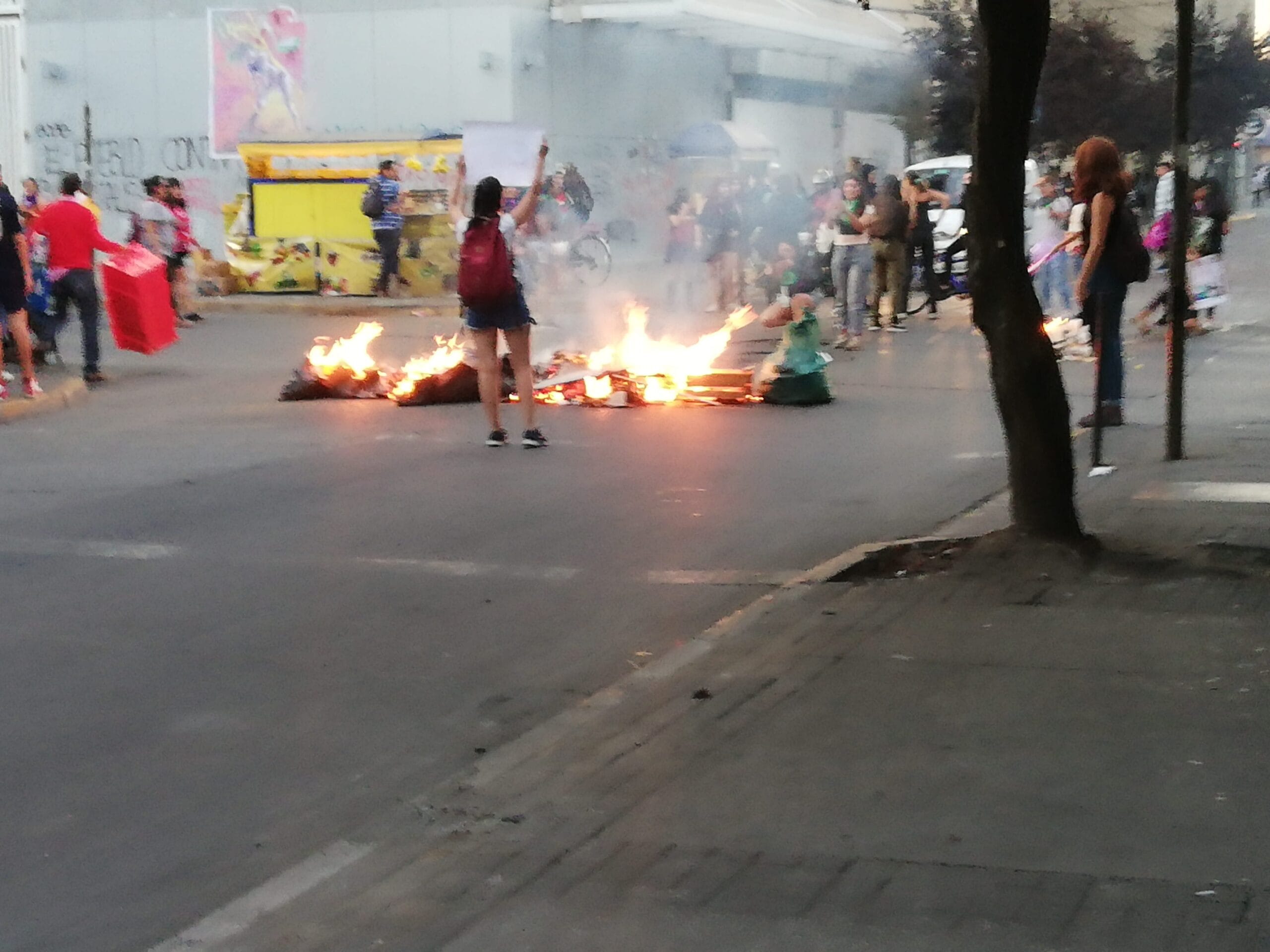 Barricadas en el centro de Concepción ha generado taco de proporciones y atochamientos