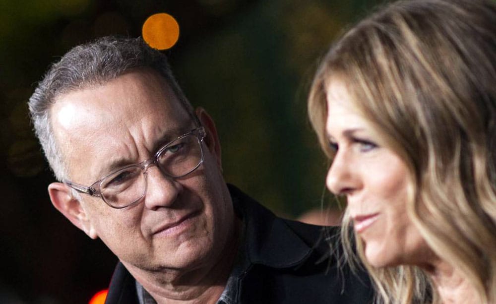 Tom Hanks y su esposa Rita Wilson están en cuarentena con diagnóstico de coronavirus
