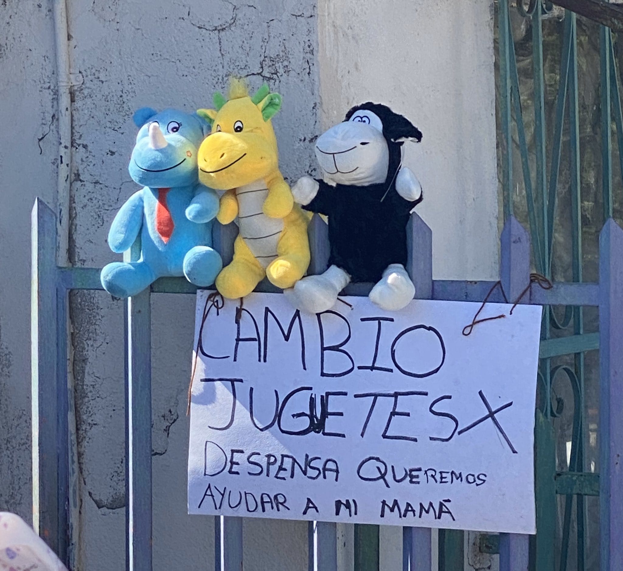 Niño cambia sus juguetes por comida para su familia en medio de la crisis por el Covid-19 en México