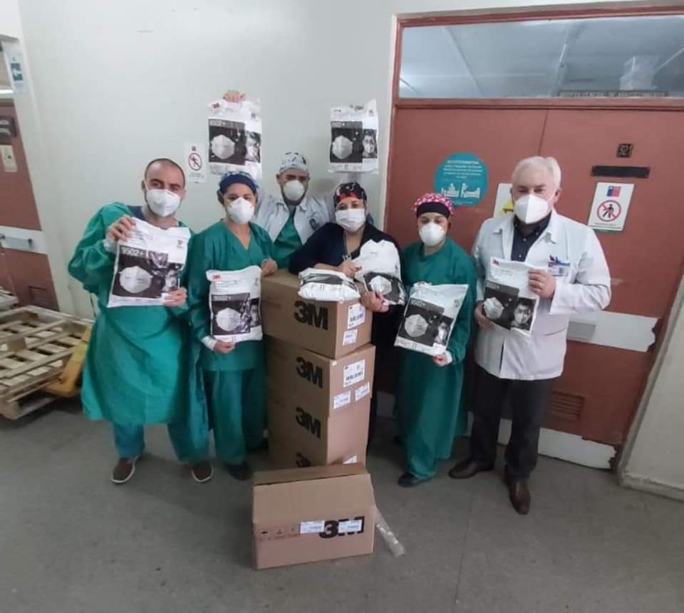 ¡Llegaron las mascarillas! Más de 88 mil barbijos N95 donados por Luksic se entregaron en el Biobío