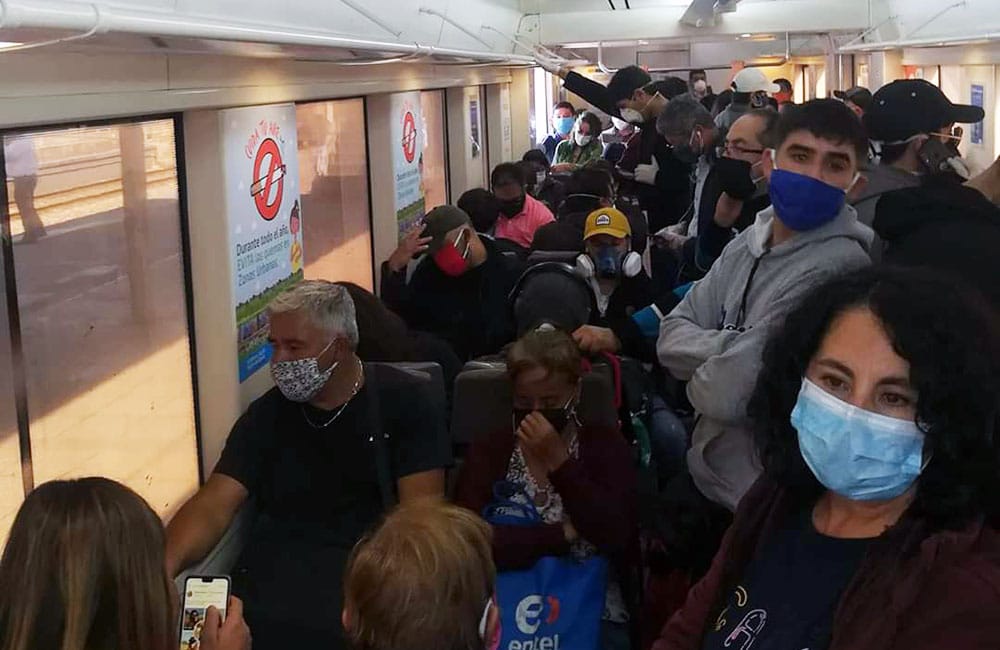Pasajeros temen contagios por Covid-19: Así son los viajes en Biotrén durante la pandemia