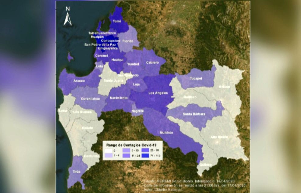 Biobío llegó a los 626 contagiados de Covid-19: Este es el detalle por comuna