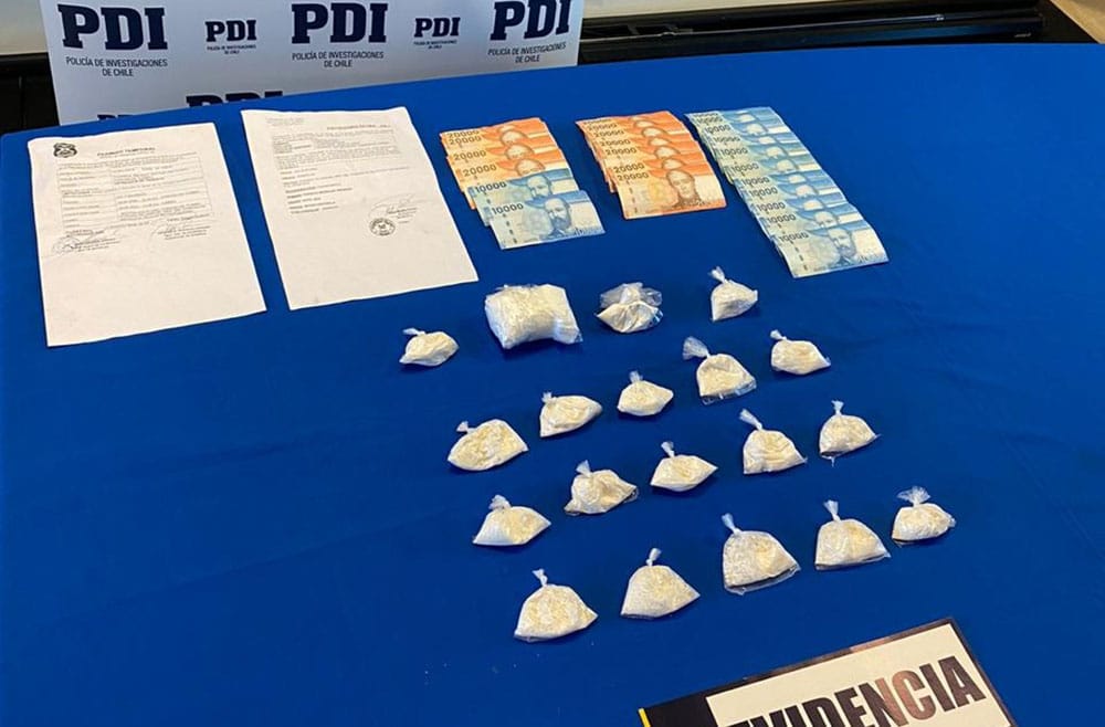 Sujeto sacó un salvoconducto y viajó del Biobío a Santiago por droga