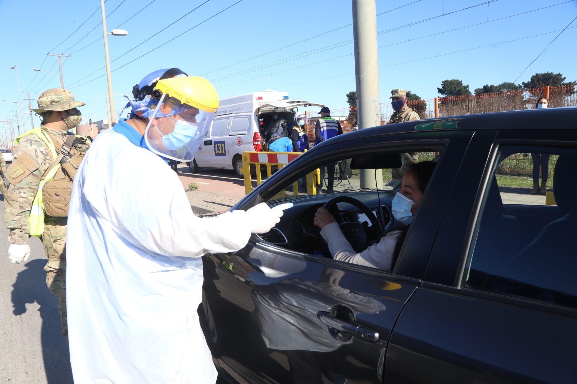 Comenzó a regir control sanitario en accesos a Coronel