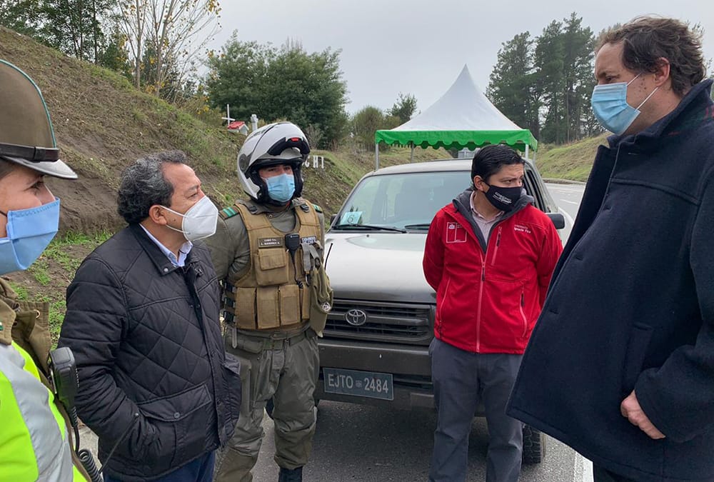 Tras fiestas que provocaron brote Covid-19 en Laja, instalan control sanitario preventivo en la comuna