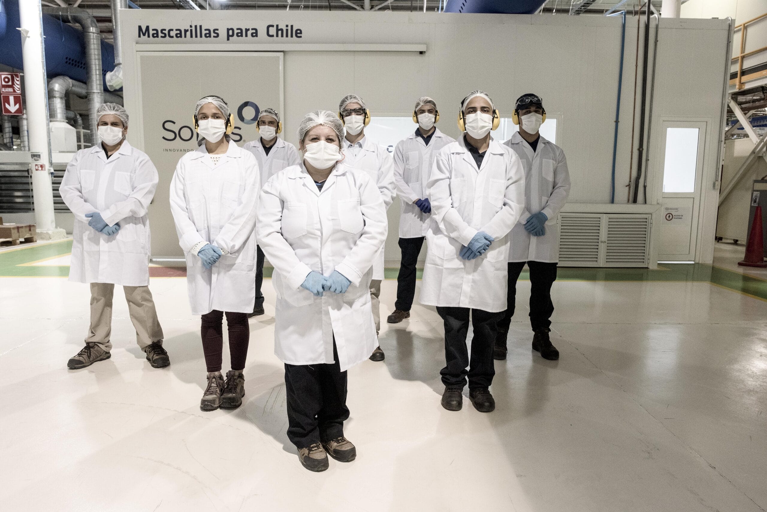 CMPC inicia su marcha blanca para fabricar mascarillas de distribución gratuita