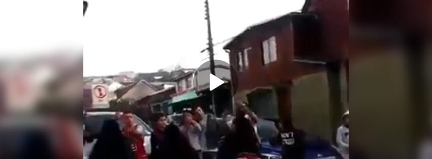 Lota: En colaless, sin mascarillas y aglomerados en la calle con menores se grabó polémico videoclip al lado del Hospital