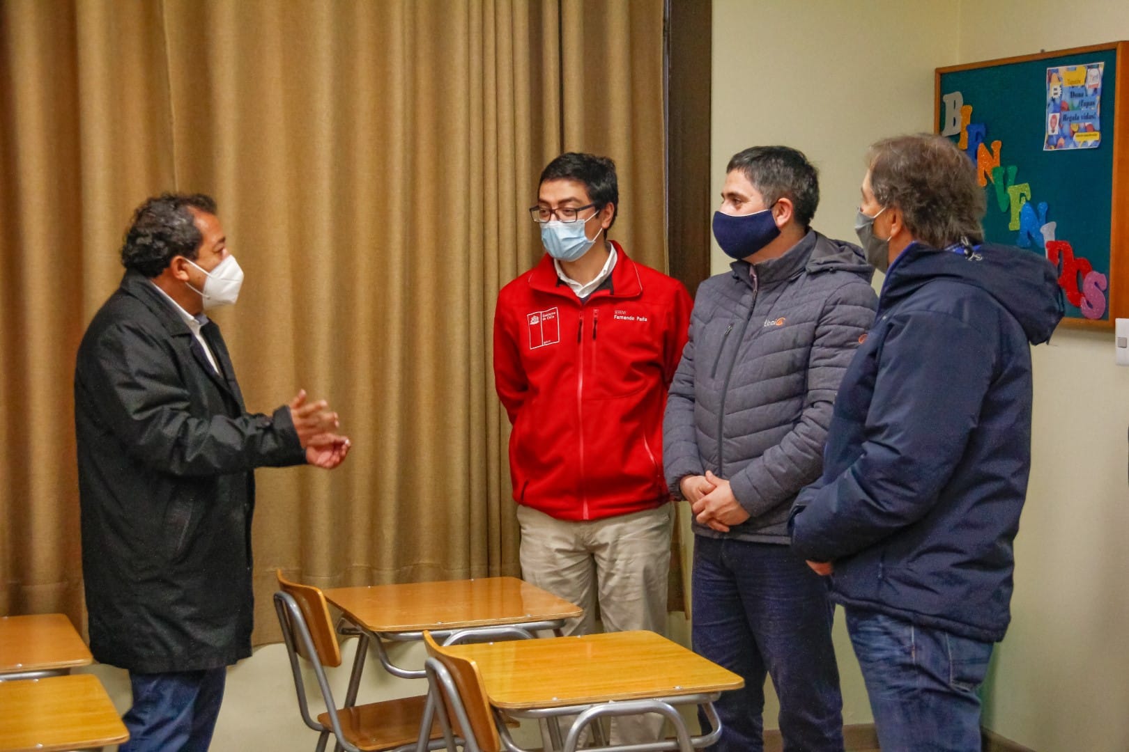 Seremi de educación y alcalde la Laja recorrieron nuevas instalaciones del Colegio San Jorge