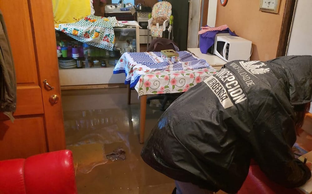 Concepción: Temporal deja más de 30 casas afectadas