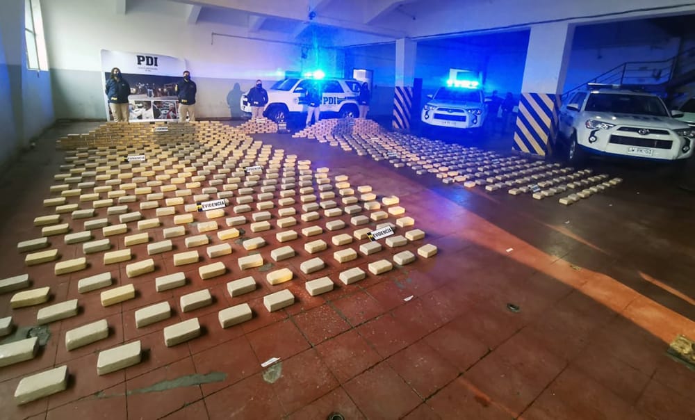 Corte de Concepción mantuvo prisión preventiva para banda detenida con 823 kilos de droga