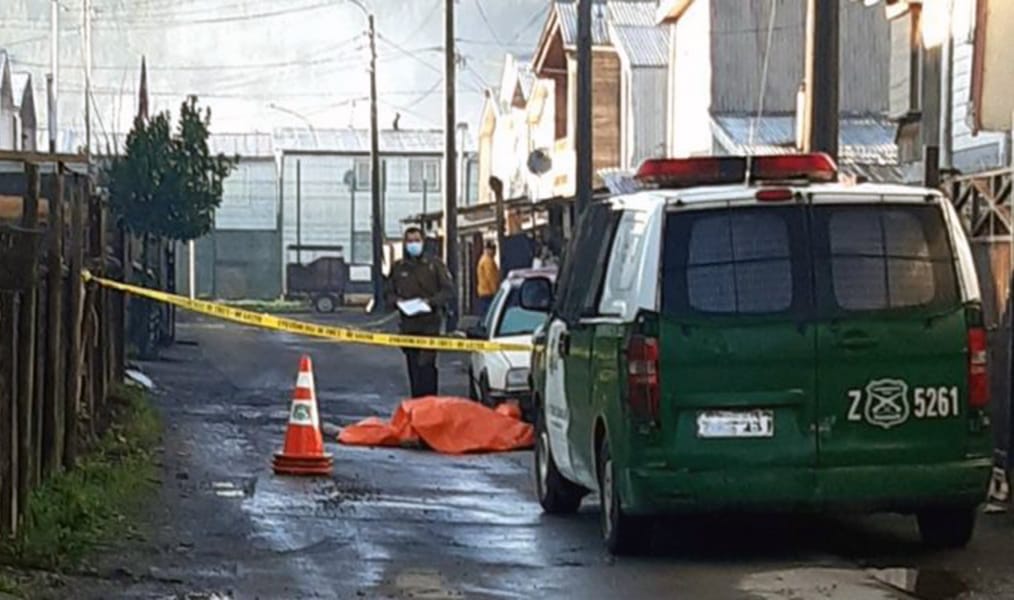 Una persona fallecida en la vía pública dejó tiroteo en la Provincia de Arauco