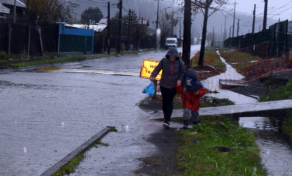 Emiten nuevo aviso por lluvias que afectarán al Biobío