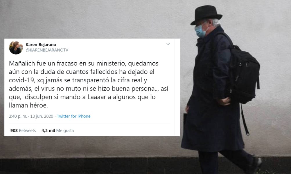 Karen Bejarano se refirió a la salida de Jaime Mañalich y se llenó de comentarios