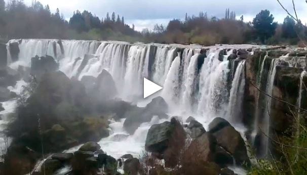 La naturaleza se recupera: regresó caudal del Salto del Laja tras fuertes lluvias en el Biobío
