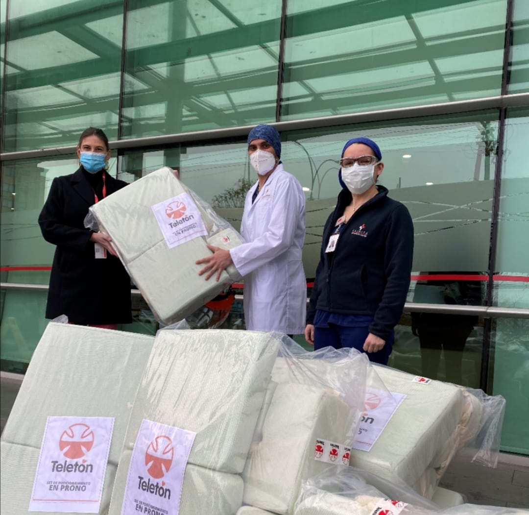 Sanatorio Alemán recibió importante donación para pacientes Covid-19 de  Fundación Teletón
