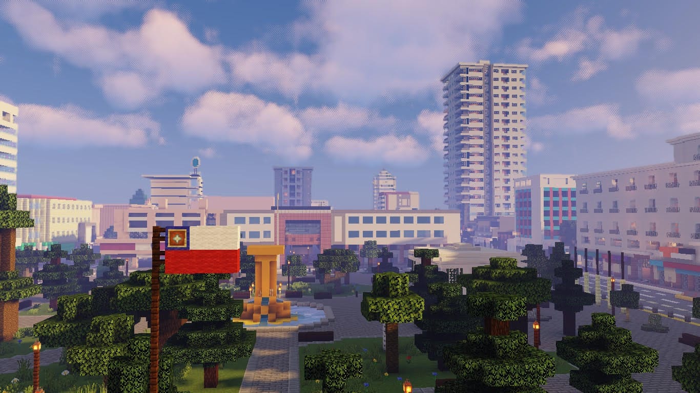 Penquistas construyen increíble réplica de Concepción en Minecraft durante la cuarentena